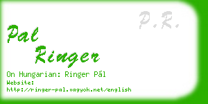 pal ringer business card